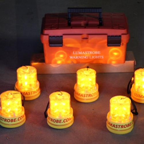6 Pack LX-18 Strobe Warning Light with Heavy Duty Magnetic Base ...