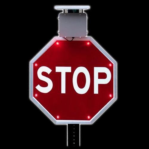 Solar LED Stop Sign 24
